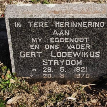 STRYDOM Gert Lodewikus 1921-1970