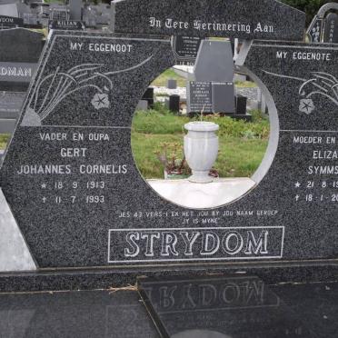 STRYDOM Gert Johannes Cornelis 1913-1993 &amp; Eliza Symms 1918-2005