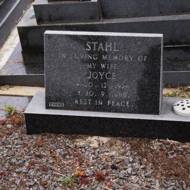 STAHL Joyce 1924-1989