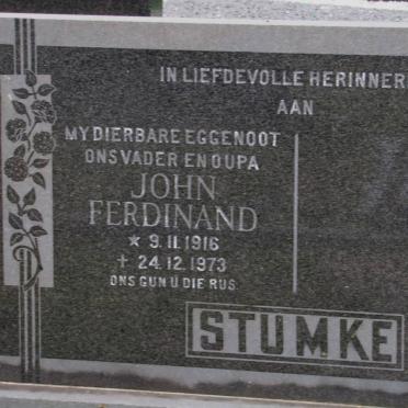 STUMKE John Ferdinand 1916-1973