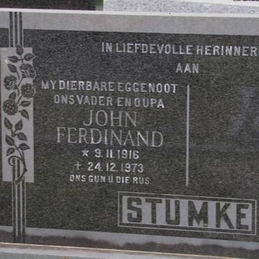 STUMKE John Ferdinand 1916-1973
