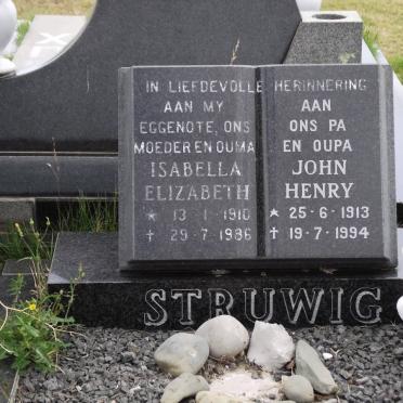 STRUWIG Isabella Elizabeth 1910-1986 &amp; John Henry 1913-1994