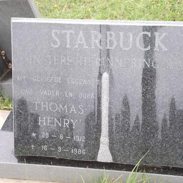 STARBUCK Thomas Henry 1912-1986