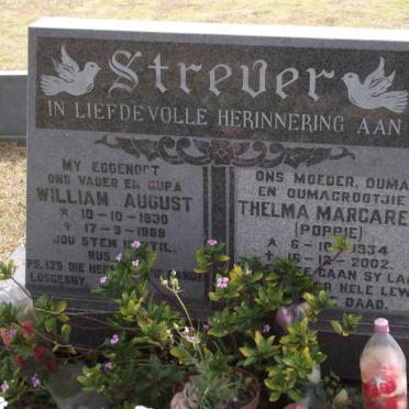 STREVER William August 1930-1989 &amp; Thelma Margaret 1934-2002