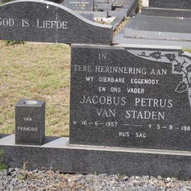 STADEN Jacobus Petrus, van 1957-1982