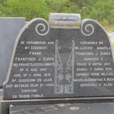 SUDEK Frantisek J. nee PRAHA 1947-1974