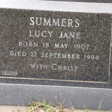 SUMMERS Lucy Jane 1907-1994