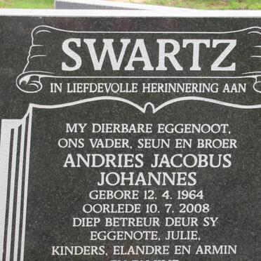 SWARTZ Andries Jacobus Johannes 1964-2008