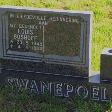 SWANEPOEL Louis Boshoff 1949-1994