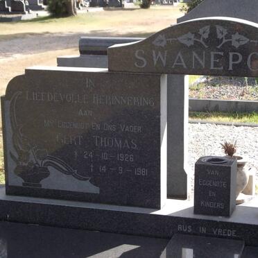SWANEPOEL Gert Thomas 1926-1981