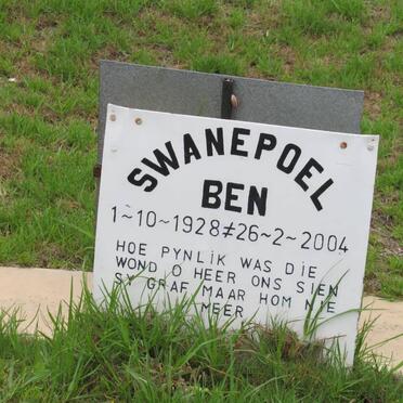 SWANEPOEL Benjamin Jacobus J. 1928-2004