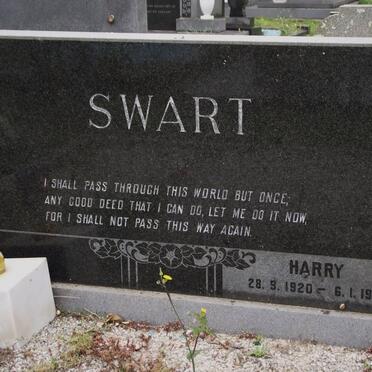 SWART Harry 1920-1972