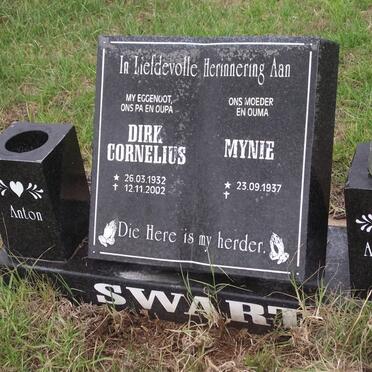 SWART Dirk Cornelius 1932-2002 &amp; Mynie 1937-