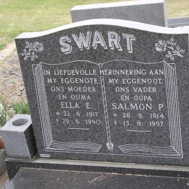 SWART Salmon P. 1914-1997 &amp; Ella E. 1917-1990