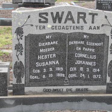 SWART Cornelius Johannes 1914-1972 &amp; Hester Susanna 1919-1999