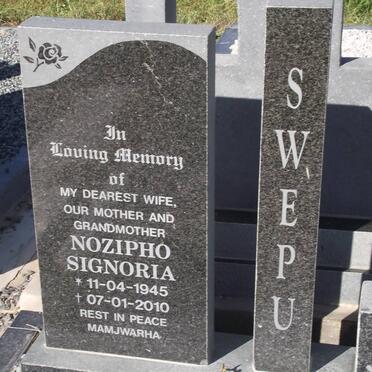 SWEPU Nozipho Signoria 1945-2010