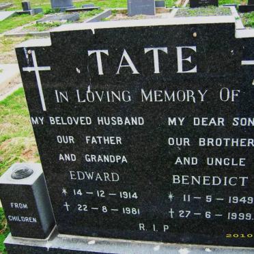 TATE Edward 1914-1981:: TATE Benedict 1949-1999