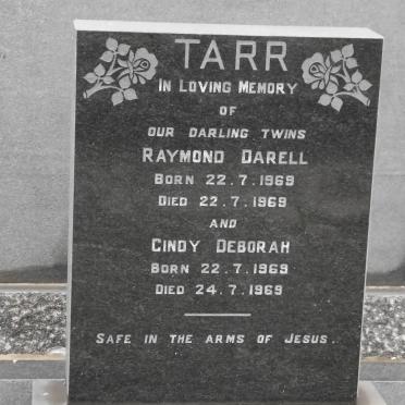TARR Raymond Darell 1969-1968 :: TARR Cindy Deborah 1969-1969