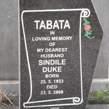 TABATA Sindile Duke 1953-2008