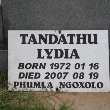 TANDATHU Lydia 1972-2007