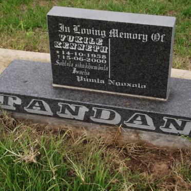 TANDANI Vukile Kenneth 1958-2000