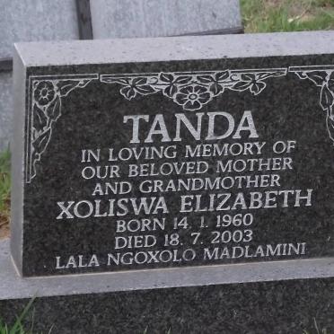 TANDA Xoliswa Elizabeth 1960-2003