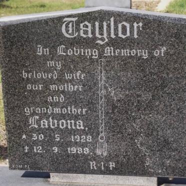 TAYLOR Lavona 1928-1988