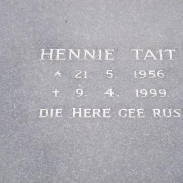 TAIT Hennie 1956-1999