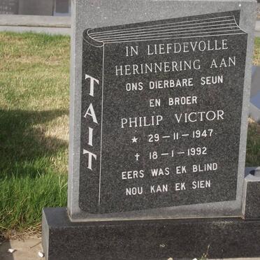 TAIT Philip Victor 1947-1992