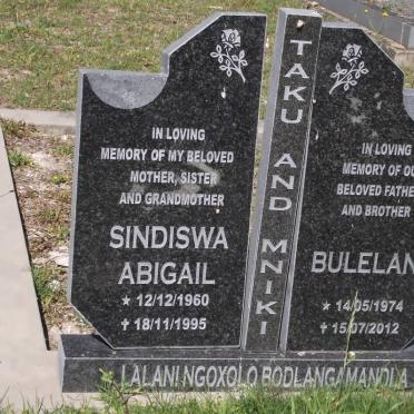 TAKU Sindiswa Abigail 1960-1995 :: MNIKI Bulelani 1974-2012