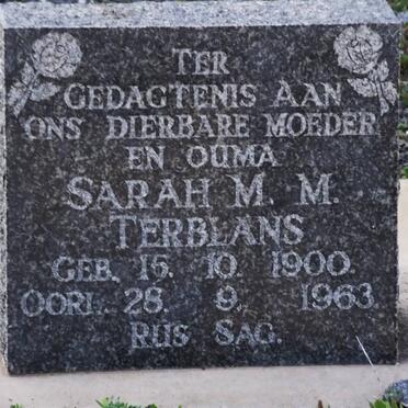 TERBLANS Sarah M.M. 1900-1963