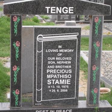 TENGE Precious Mpathiso Stamie 1975-2008