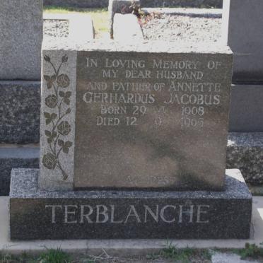TERBLANCHE Gerhardus Jacobus 1908-1965