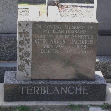 TERBLANCHE Gerhardus Jacobus 1908-1965