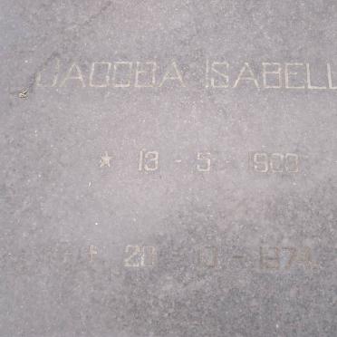 TERBLANCHE Jacoba Isabella 1900-1974 &amp; Jacobus Daniel 1900-1984