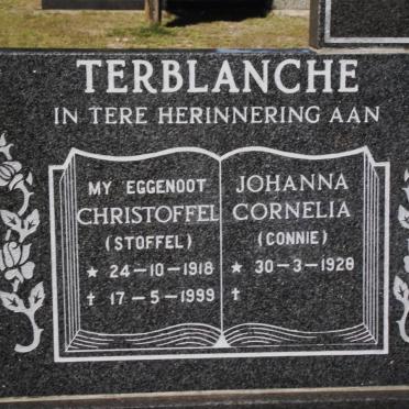 TERBLANCHE Christoffel 1918-1999 &amp; Johanna Cornelia 1928-