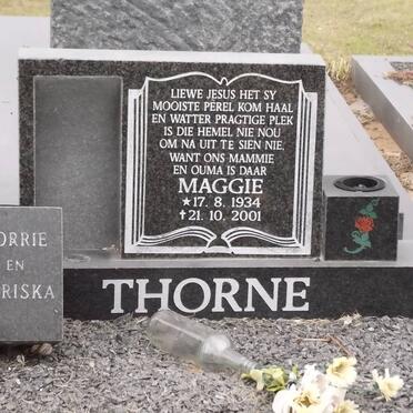 THORNE Catherina Magdalena 1934-2001