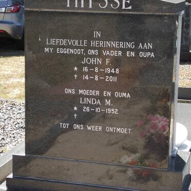 THYSSE John F. 1948-2011 &amp; Linda M 1952-