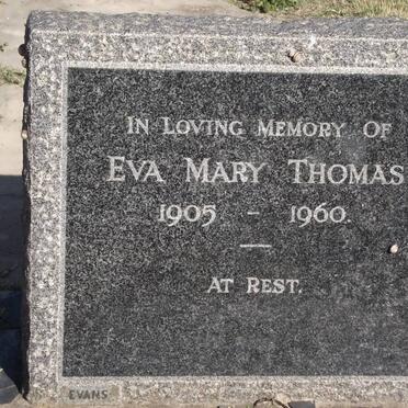 THOMAS Eva Mary 1905-1960