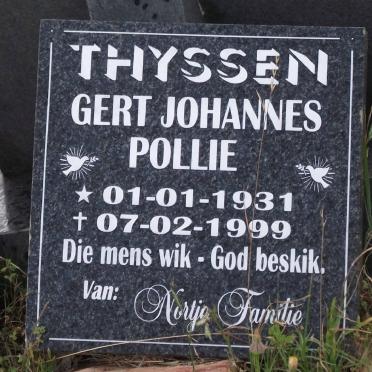 THYSSEN Gert Johannes 1931-1999