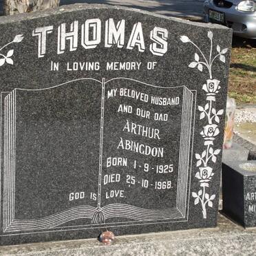 THOMAS Arthur Abingdon 1925-1968 &amp; Grant Garth 1978-1993