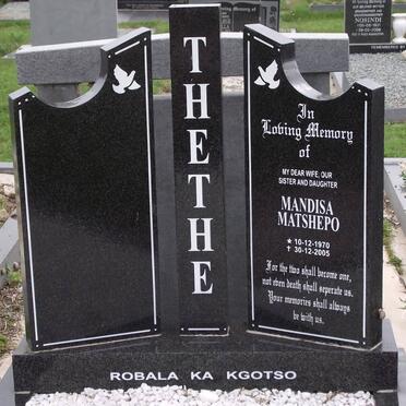 THETHE Mandisa Matshepo 1970-2005