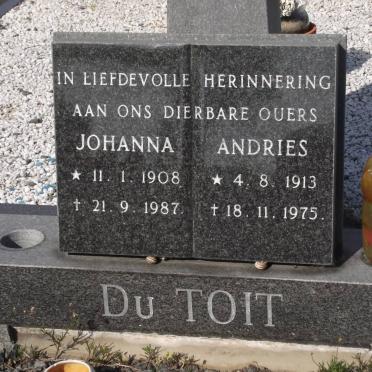 TOIT Johanna, du 1908-1987 &amp; Andries 1913-1975