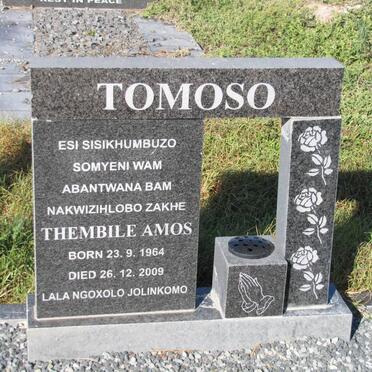 TOMOSO Thembile Amos 1964-2009