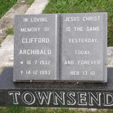 TOWNSEND Clifford Archibald 1932-1993