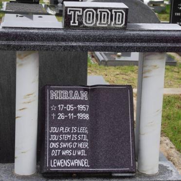 TODD Miriam 1957-1998