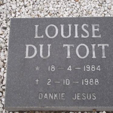 TOIT Louise, du 1984-1988