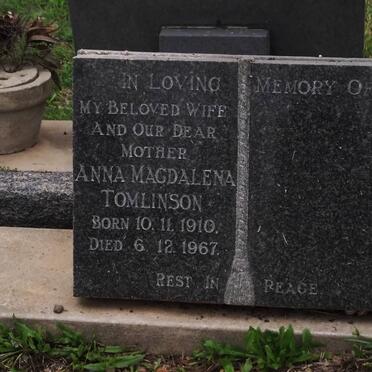 TOMLINSON Anna Magdalena 1910-1967