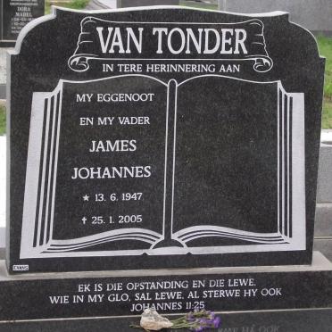 TONDER James Johannes, van 1947-2005