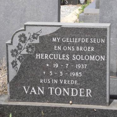 TONDER Hercules Solomon, van 1937-1985